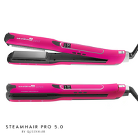 STEAMHAIR PRO® 5.0 lisseur-boucleur vapeur professionnel dernier cri, coiffage rapide, respect optimal de la fibre pour cheveux brillants, lisses et souples