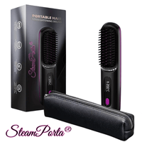 STEAM PORTA® lisseur vapeur sans fil tendance, coiffure rapide et professionnelle en moins de 5 minutes, idéal pour déplacements et matins pressés
