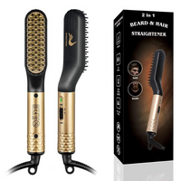 Nouveau peigne à barbe filaire ergonomique et léger, idéal pour coiffer la barbe facilement sans fatigue, alternative au peigne à barbe traditionnel lourd.