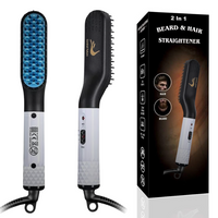 Nouveau peigne à barbe filaire ergonomique et léger, idéal pour coiffer la barbe facilement sans fatigue, alternative au peigne à barbe traditionnel lourd.