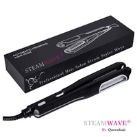 STEAMWAVE® fer à gaufrer automatique professionnel, lissage gaufré longue durée sur cheveux mouillés, respect de la fibre capillaire, résultat salon rapide